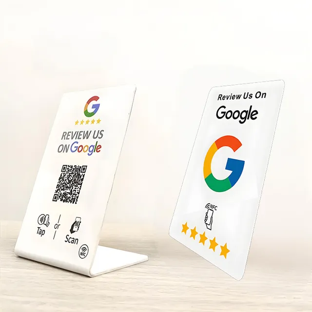 Google-Bewertungskarte mit NFC