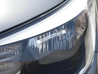 UHF RFID sticker on a car headlight